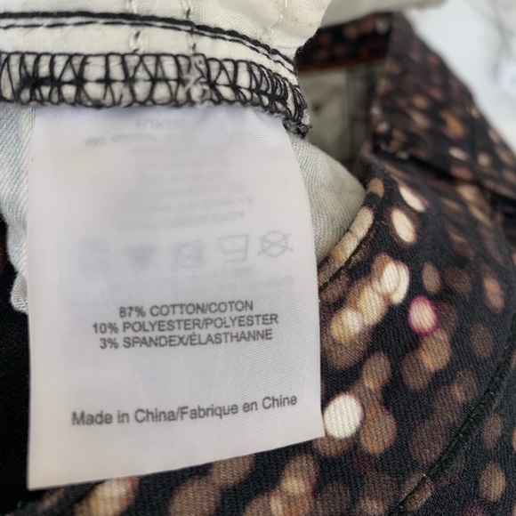 Tory Burch. Women's Black and Multicolor Patterned pants. Size 29. EUC. - Picture 5 of 5